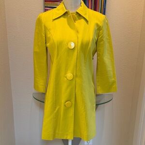 Elliott Lauren Vibrant Yellow Trench Coat